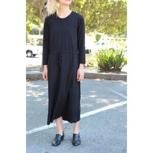 Kowtow Building Block Lounge Dress Black Size Medium